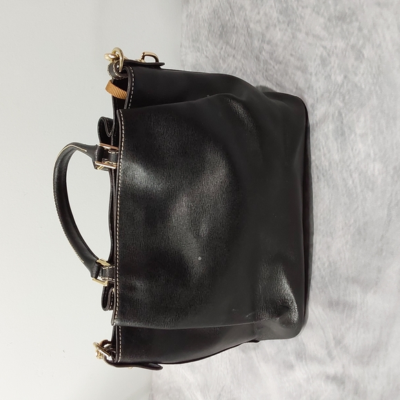 Dooney & Bourke Lucca Pebble Leather Large Barlow Tote in Black - Picture 9 of 10